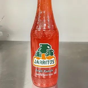 Mexican soda/Jarritos fruit punch flavor