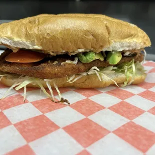 Torta Milanesa( breaded chicken)Torta