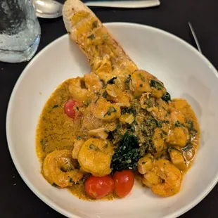 Shrimp and Cress Grits