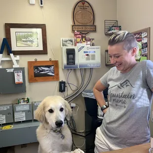 Meet Buckey. And his girl that rings your stuff up. Support local businesses!