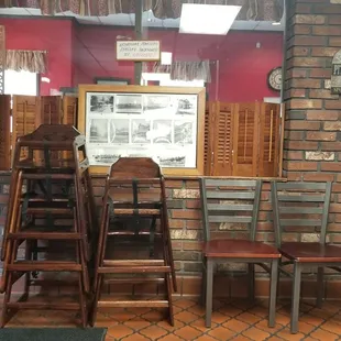 High chairs available