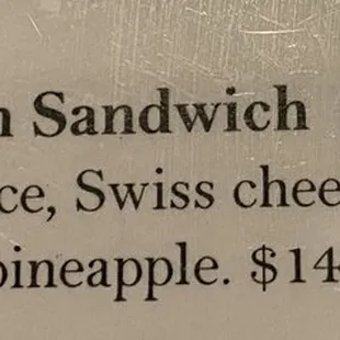 This is about the usual price for a chicken Sandwich.