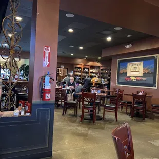 The bar area