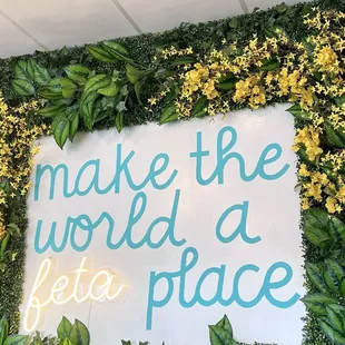 Cute indoor sign!
