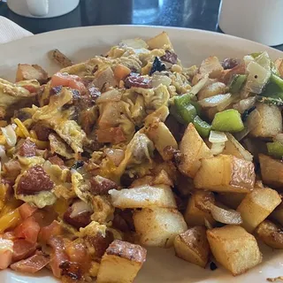 Hot Louisiana Sausage Fritata Breakfast