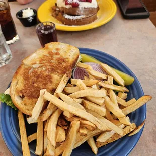 Chicken Club with Hand cut Fries