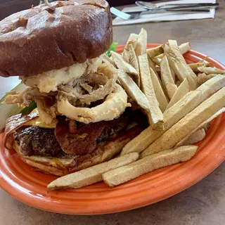 Stuffed BBQ Bacon Burger