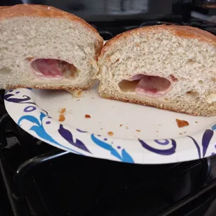 This is a sorry excuse of a ham and cheese croissant!