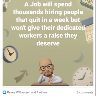 a screenshot of a man sitting at a table