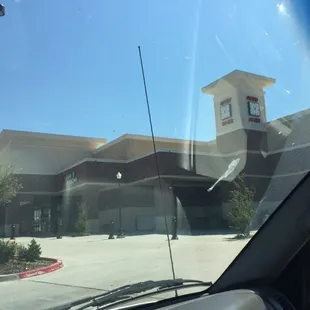 Outside of building.