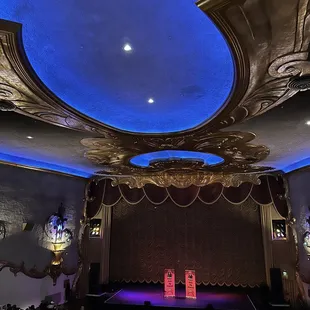 the stage and auditorium