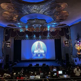 Looking at the stage from Balcony middle section