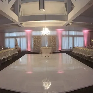 Pipe and Drape, Lighting &amp; Dance Floor Provided By Dance All Night DJ.  Instagram: @danceallnightdj 951-295-6819