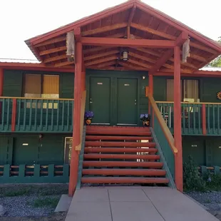 Front of Crestone Inn. The only all-suites hotel in Crestone, CO.