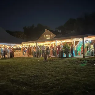 Reception tent and spacious dance floor
