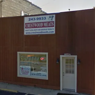 the front of the building