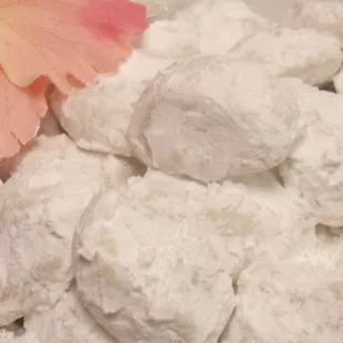 These buttery, crumbly treats melt in your mouth. Soft and showered in sugar, your taste buds will be delighted and crave more. Baked fresh