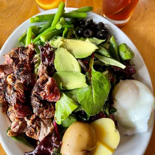 Rustic Nicoise Steak Salad Lunch