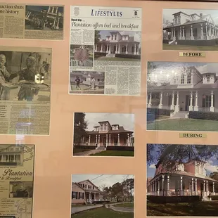 A little history of the plantation house the restaurant sits next to.