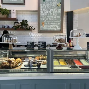 a display of pastries