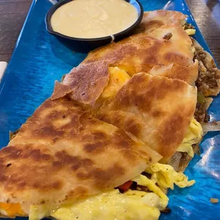 Goetta Quesadilla