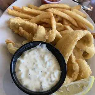 Perch and chips