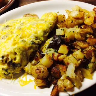 Sauteed Mushroom and Cheese Omelet