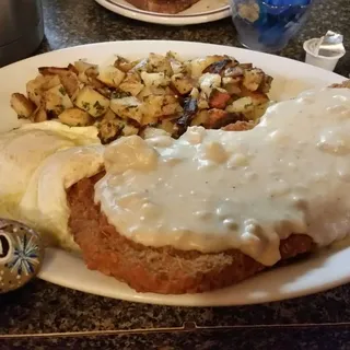 Mr Huge Open Faced Chicken Fried Steak Sandwich