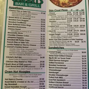 New menu! November 2021