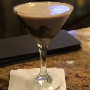 a chocolate martini