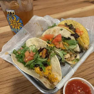 3 taco lunch and an Arnold Palmer.