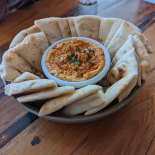 Pimento Cheese Dip with pita!