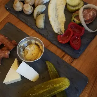 Pickle plate and Polish snack pack