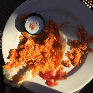 I've never had a worse buffalo chicken rap. The bar tender was rude. No wonder this place is a dumpy college bar.