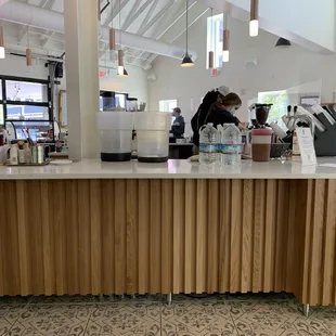Just two baristas on a busy day.