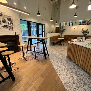 Inside the coffee shop!