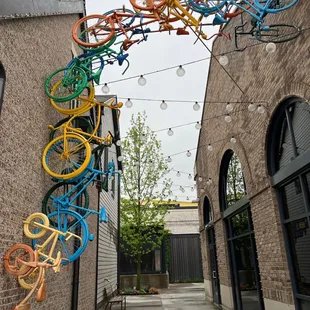 Cute alley on the side of the coffee shop!