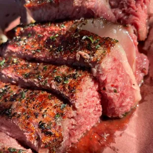 perfectly smoked, seared and cooked Tomahawk Steak