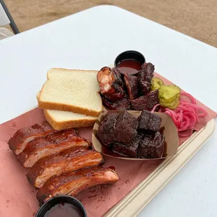 Various meats to choose from!