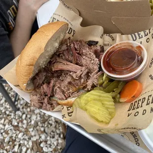 Brisket sandwich