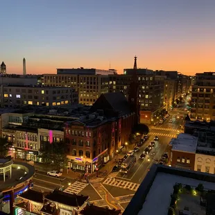 Outdoor rooftop view