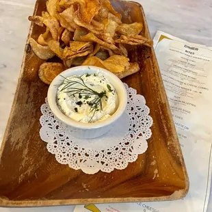Creamy Goat Cheese Dip with Today's Chips