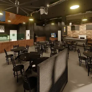 the interior of a restaurant