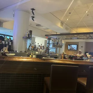 interior, sushi and sashimi