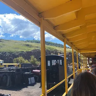 Our ride in the charcoal train