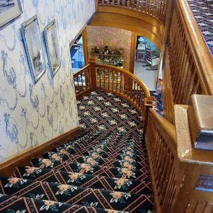 This is looking down the main staircase.