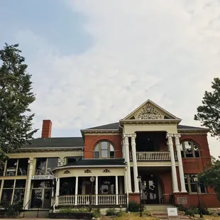 Facing front of the building.