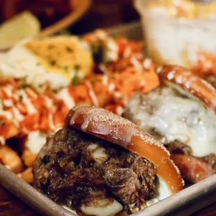 Sugared birria bao buns