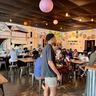 When entering the restaurant