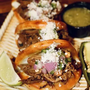 Carne asada bao buns